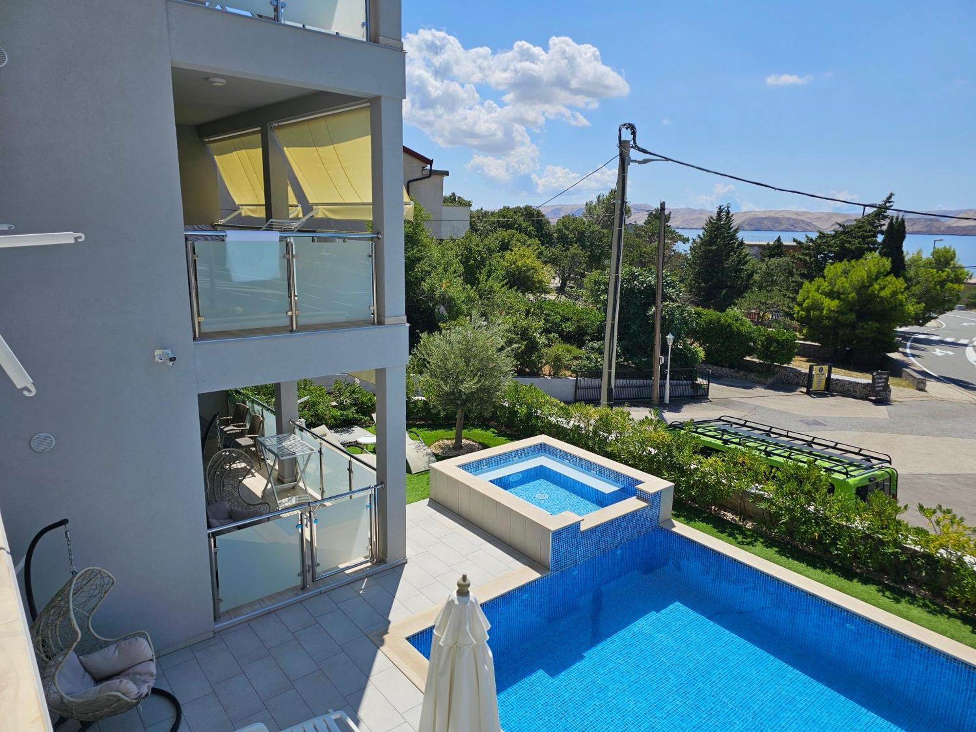 Villa Stella With Pool And Seaview Karlobag Exterior foto